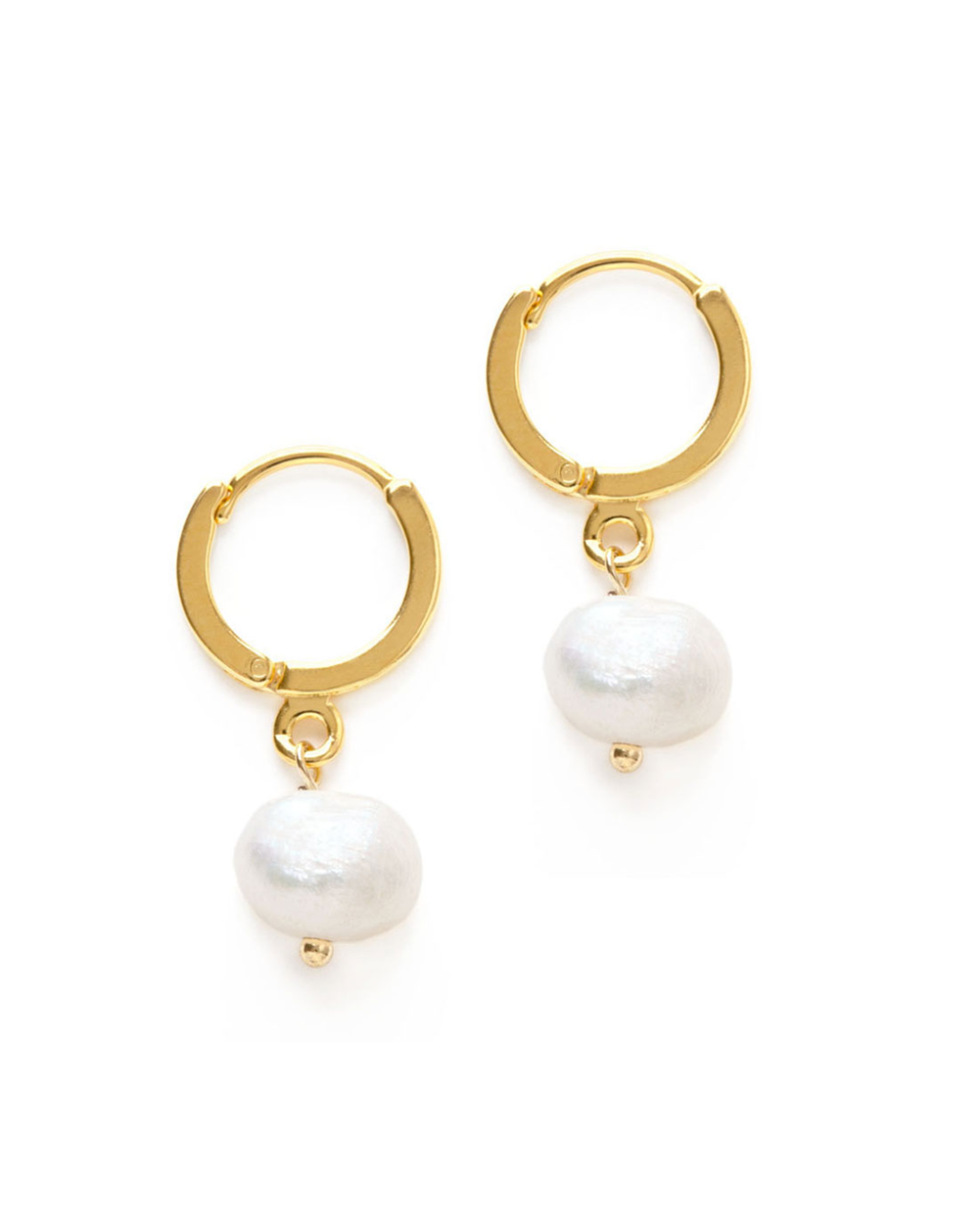 Fresh Water Pearl Hoops