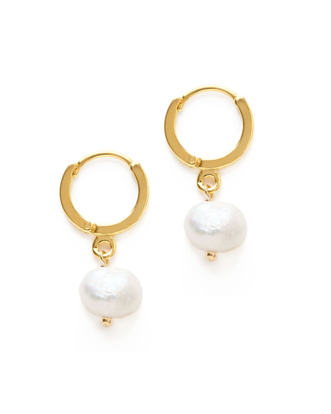 Fresh Water Pearl Hoops