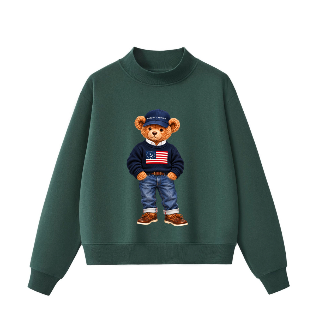 Anchor & Anthem Bear Mockneck