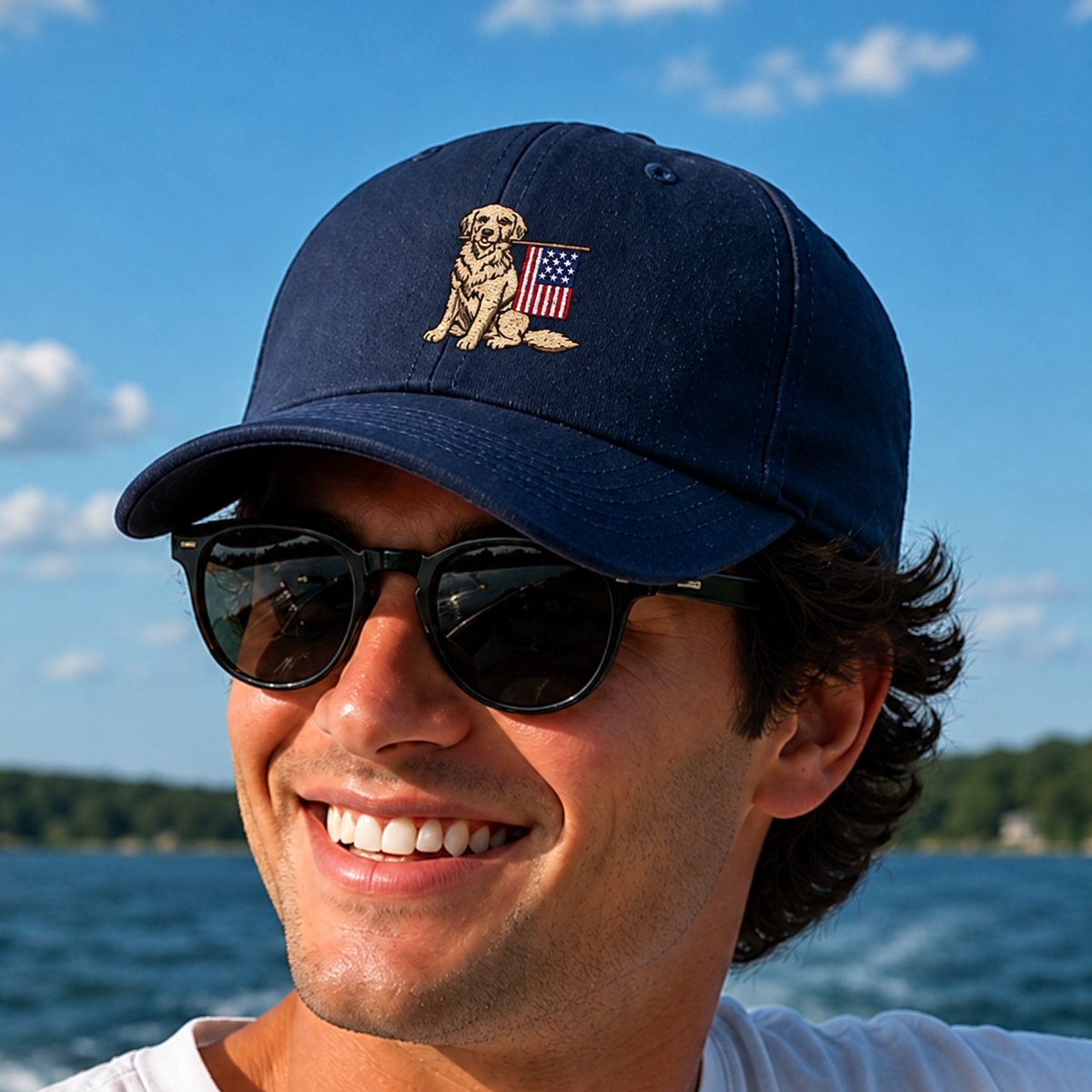 Dog Days of Summer Golden Retriever Cap